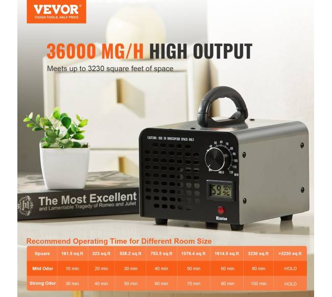 Ozono generatorius 36000mgh su laikmačiu1