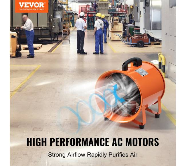 Nešiojamas ventiliatorius su kanalu, 365W1