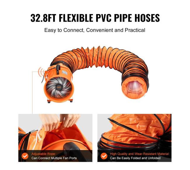 Nešiojamas ventiliatorius su kanalu, 365W3