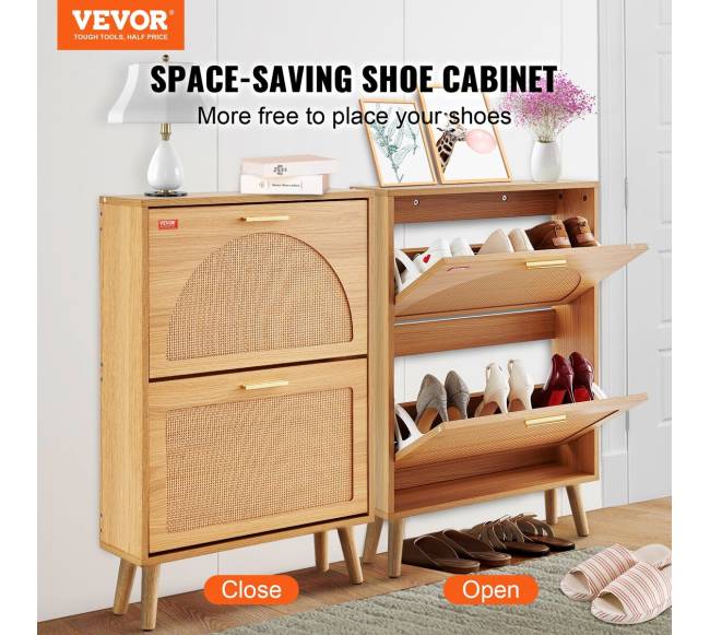 Batų spintelė su 2 atverčiamomis stalčiais1