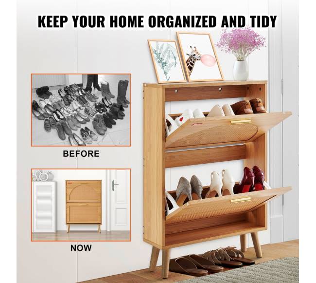 Batų spintelė su 2 atverčiamomis stalčiais4