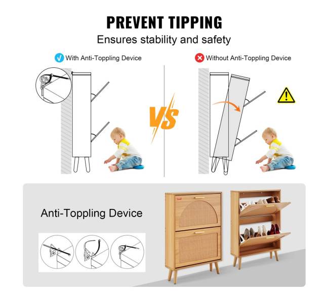 Batų spintelė su 2 atverčiamomis stalčiais6