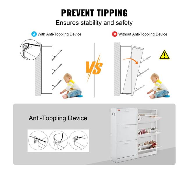 Batų spintelė su 3 atveriamais stalčiais6