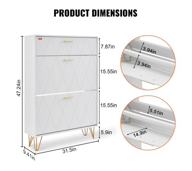Batų spintelė su 3 atveriamomis stalčiais2