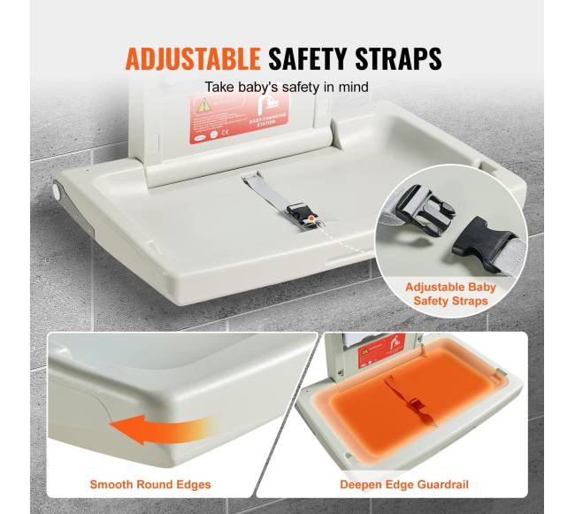 Sieninis vystymo stalas kūdikiams su saugos diržais3