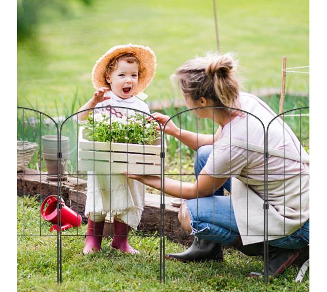 Metalinė sodo tvora be kasimo, 28 vnt.7