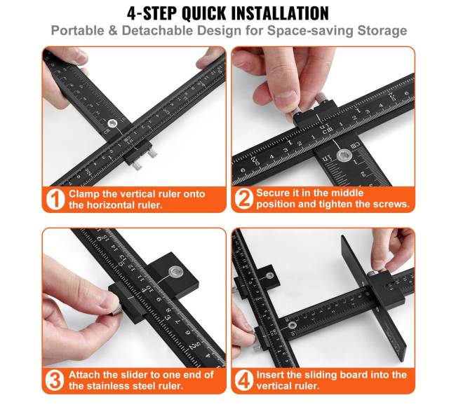 spintelių montavimo šablonas su centru2