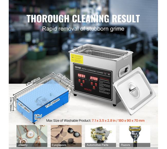 Ultragarsinis valiklis su laikmačiu ir šildytuvu, 3L4