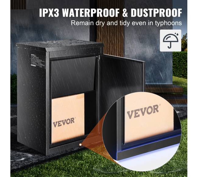 Pristatymo dėžė su kodo užraktu, dydis 39x27x52 cm3