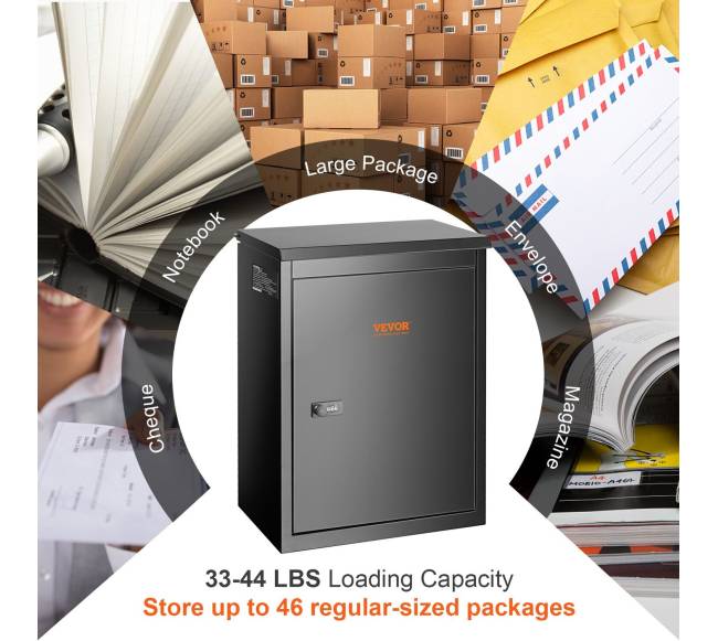 Pristatymo dėžė su kodo užraktu, dydis 39x27x52 cm4