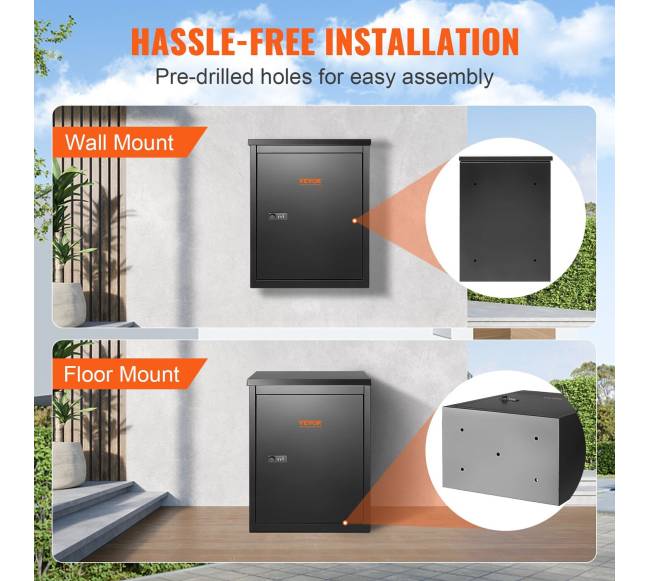 Pristatymo dėžė su kodo užraktu, dydis 39x27x52 cm5