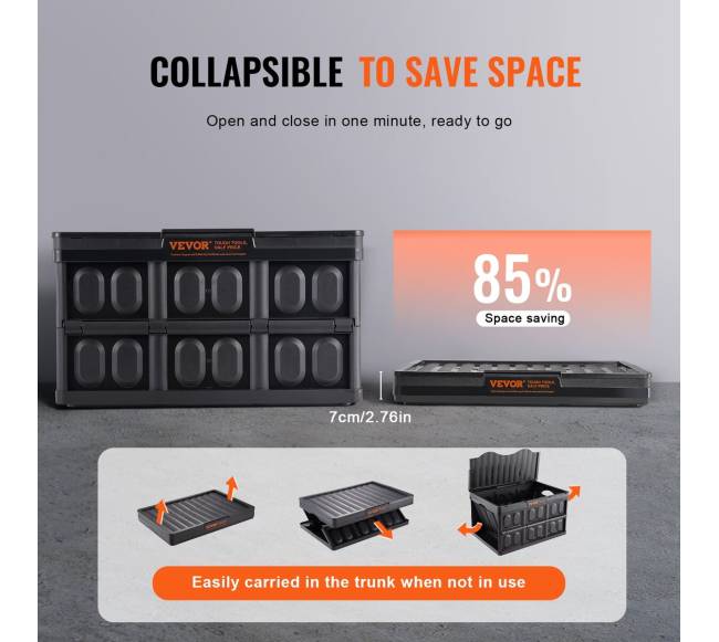 Sulankstomi laikymo dėžės su dangčiais, 45 l, 3 vnt.2