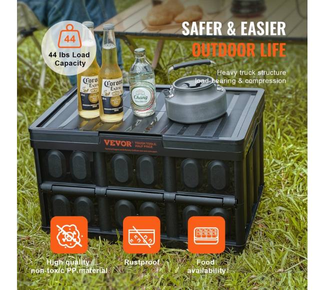 Sulankstomi laikymo dėžės su dangčiais, 45 l, 3 vnt.3