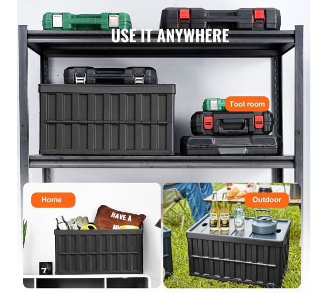 Sulankstomi plastikiniai konteineriai su dangčiais5