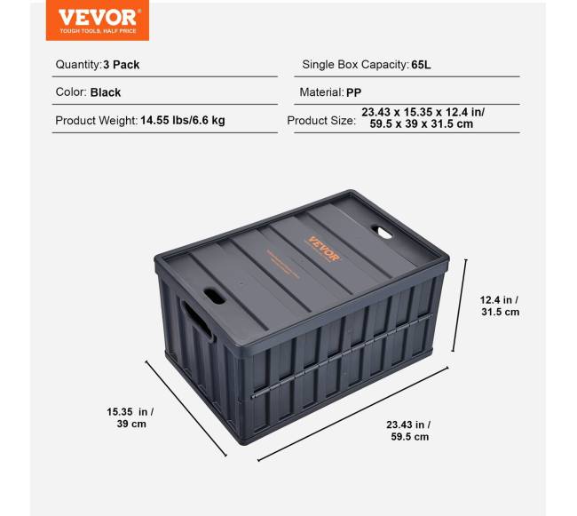 Sulankstomi plastikiniai konteineriai su dangčiais6