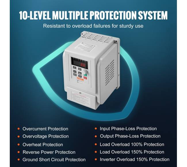 VFD 4KW, 18A, 5AG dažnio keitiklis3