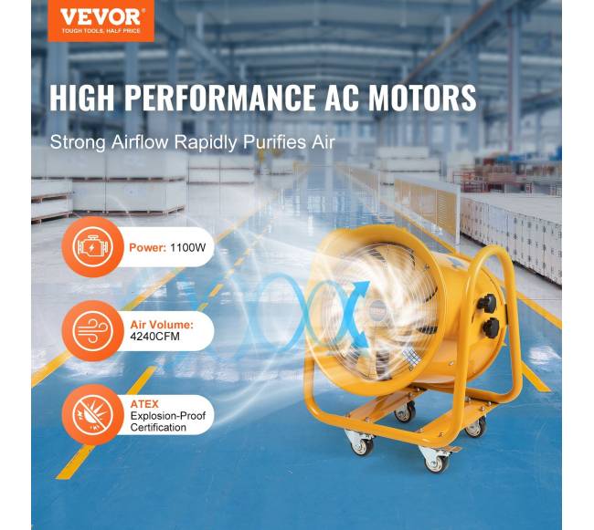 406.4mm ventiliatorius su 5m laido prailgintuvu1