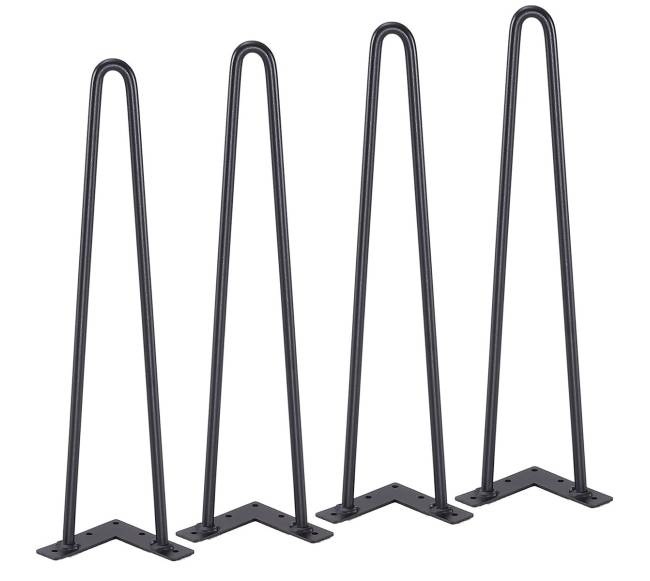 482 mm plaukų segtuko formos baldo kojos0