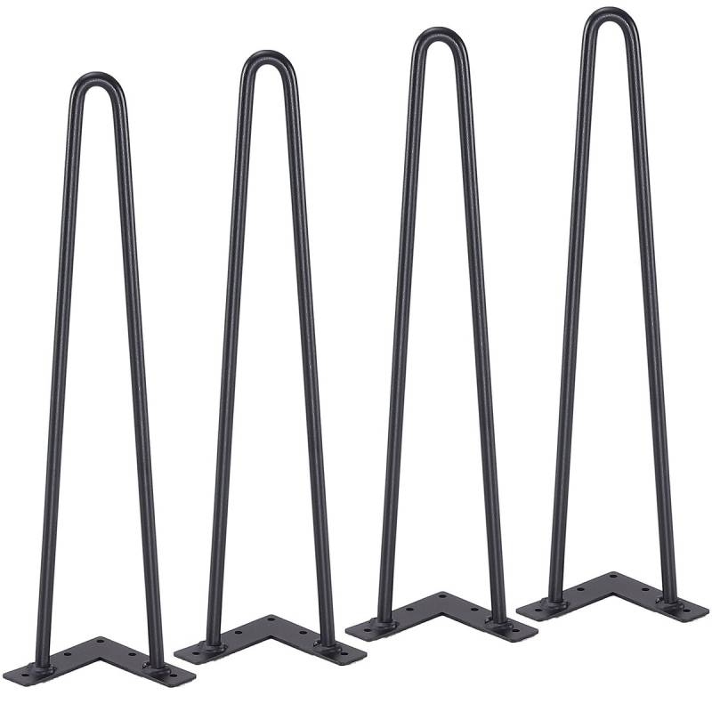 482 mm plaukų segtuko formos baldo kojos0