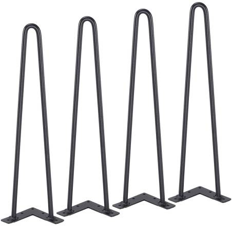 482 mm plaukų segtuko formos baldo kojos0