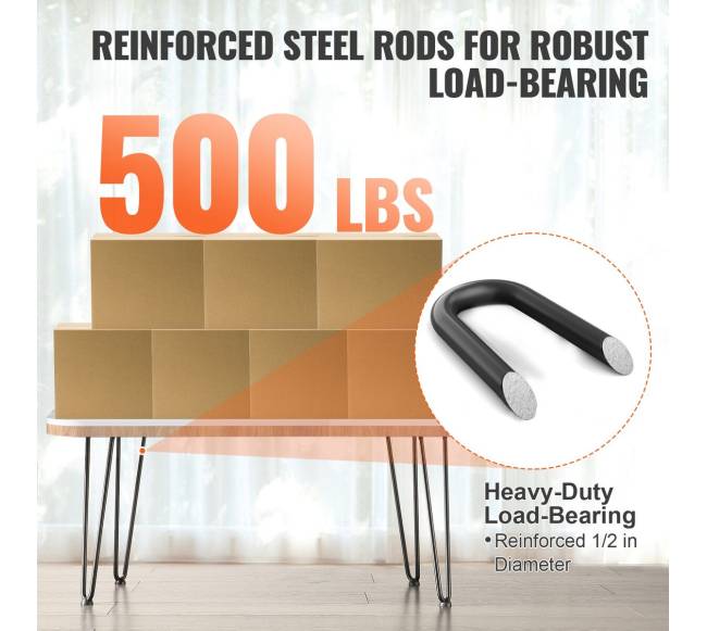 482 mm plaukų segtuko formos baldo kojos2