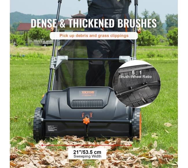 Vejos šlavėjas su 2 šepečiais ir krepšiu2