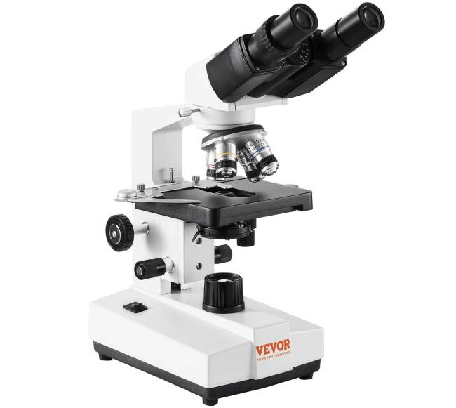 Dvejetainis mikroskopas 40X-2500X su mechaniniu staliumi9