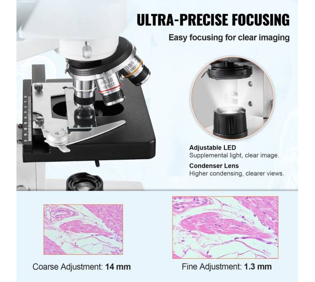Trinokulinis mikroskopas 40X-5000X2