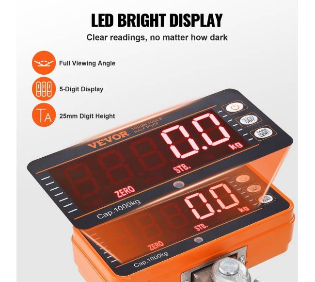 Elektroninės svarstyklės kranui, 1000 kg5