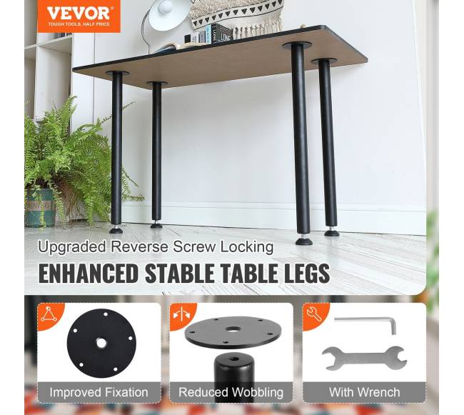 Reguliuojamos stalo kojos 762 mm, plieninės1