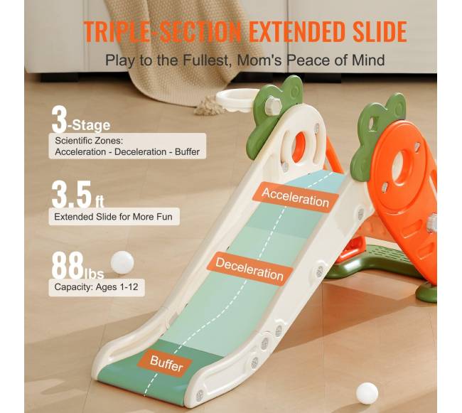 Vaikiška čiuožykla su krepšinio lanku3