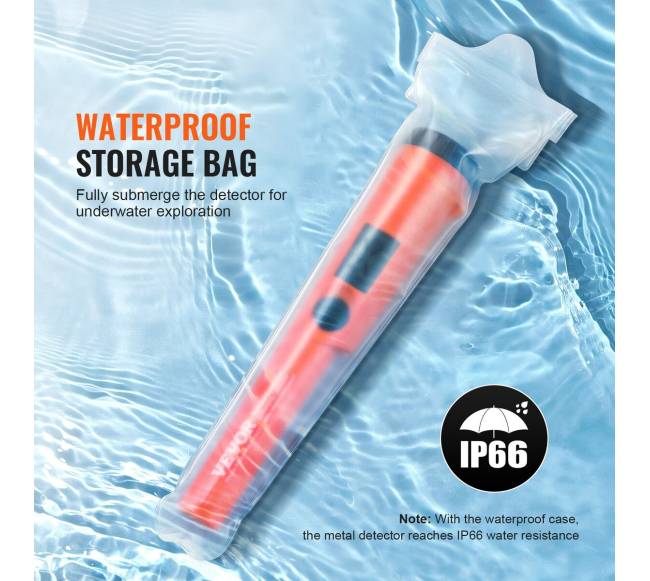 Metalo detektoriaus žymeklis su atspariu vandeniui dėklu4