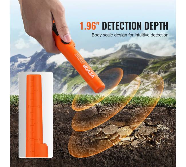 Metalo detektoriaus žymeklis su atspariu vandeniui dėklu5