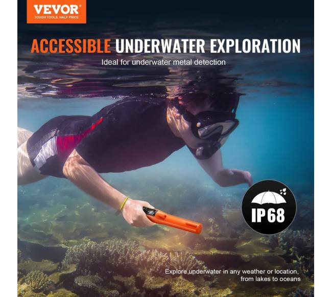 Metalo detektorius su LCD ekranu IP681