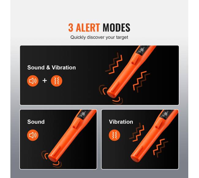 Metalo detektorius su LCD ekranu IP683