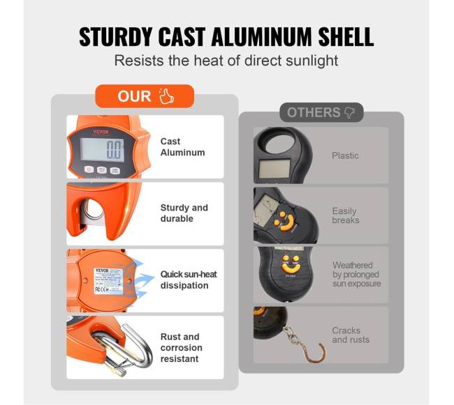 Skaitmeninės krano skalės 400 kg, oranžinės2