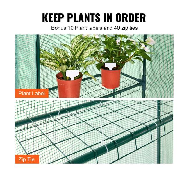 Žalia įėjimo šiltnamis su lentynomis5