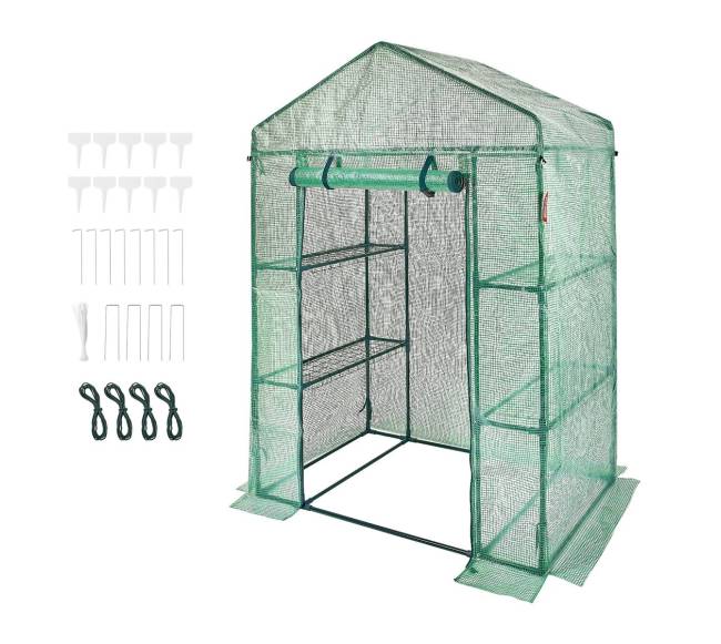 Žalia įėjimo šiltnamis su lentynomis8