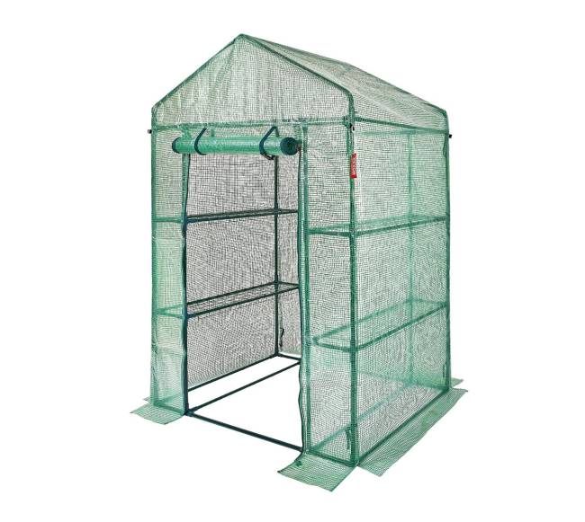 Žalia įėjimo šiltnamis su lentynomis9