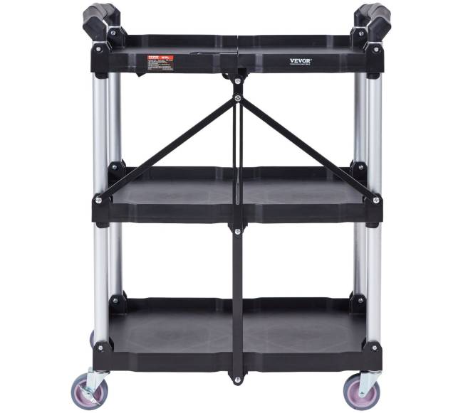 Sulankstomas vežimėlis su užrakinamais ratukais0