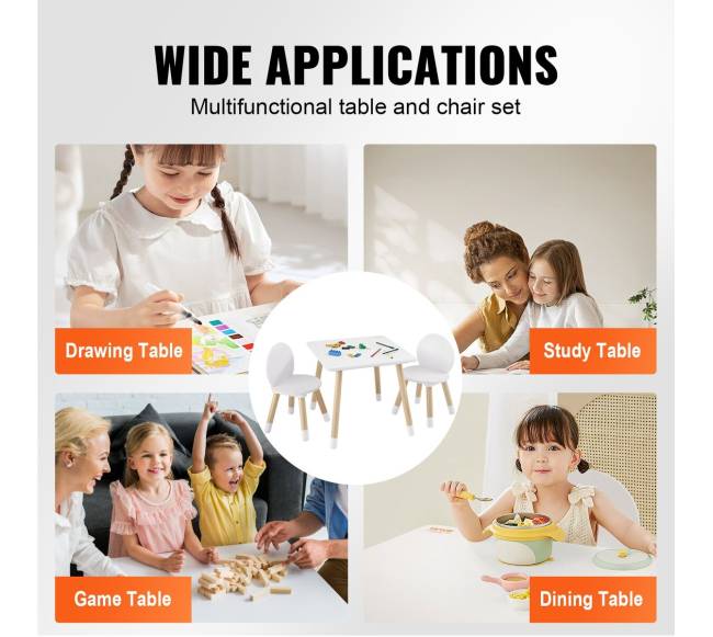 Vaikiškas stalas su kėdėmis5