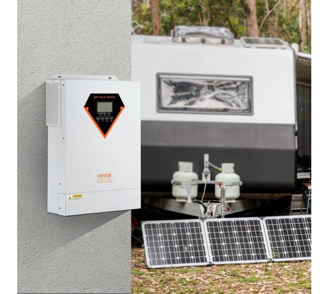 Hibridinis saulės inverteris kroviklis 5500W 230V su 100A MPPT7