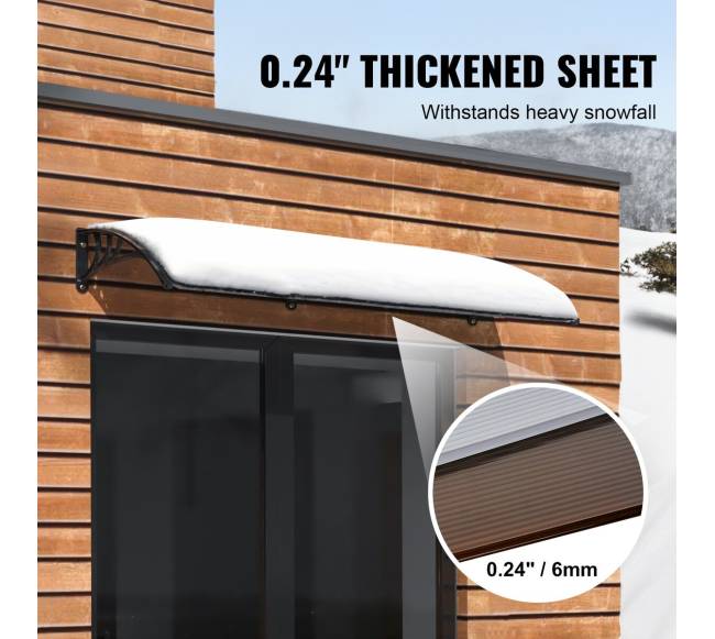 Langų ir durų stogelis 100 x 101 cm3