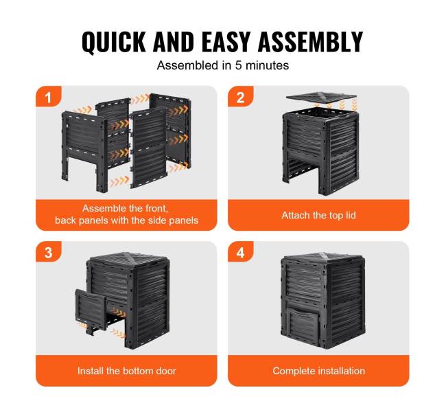 Lauko sodo komposto dėžė 300 L5