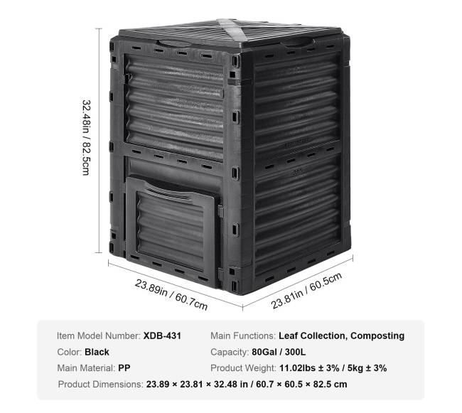 Lauko sodo komposto dėžė 300 L6