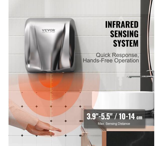 1800W automatinis rankų džiovintuvas3