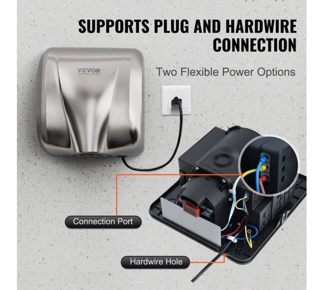 1800W automatinis rankų džiovintuvas5