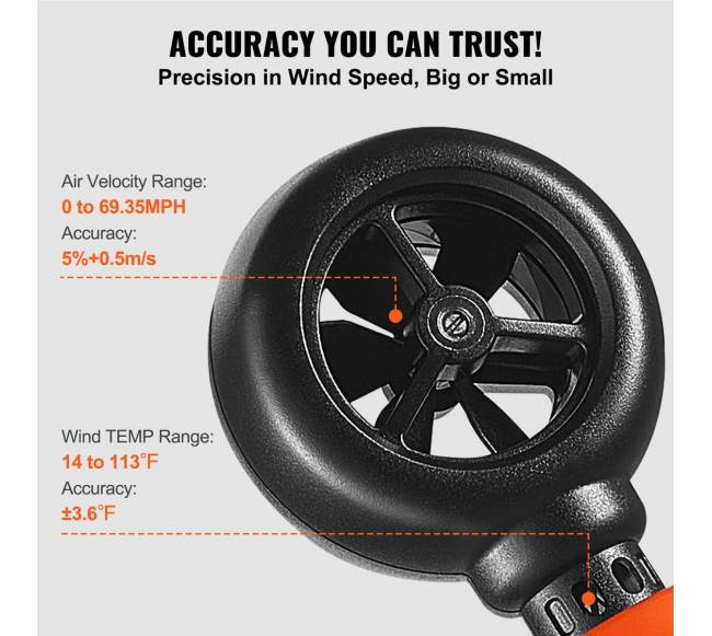 Nešiojamas vėjo matuoklis su LED ekranu2