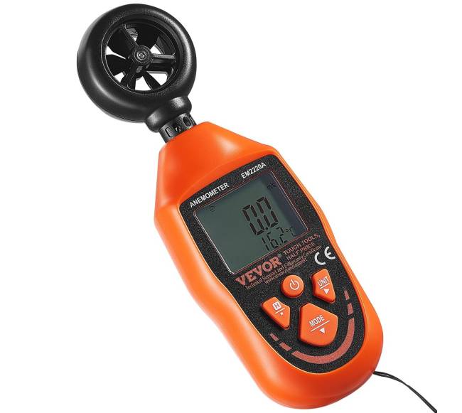 Nešiojamas vėjo matuoklis su LED ekranu10