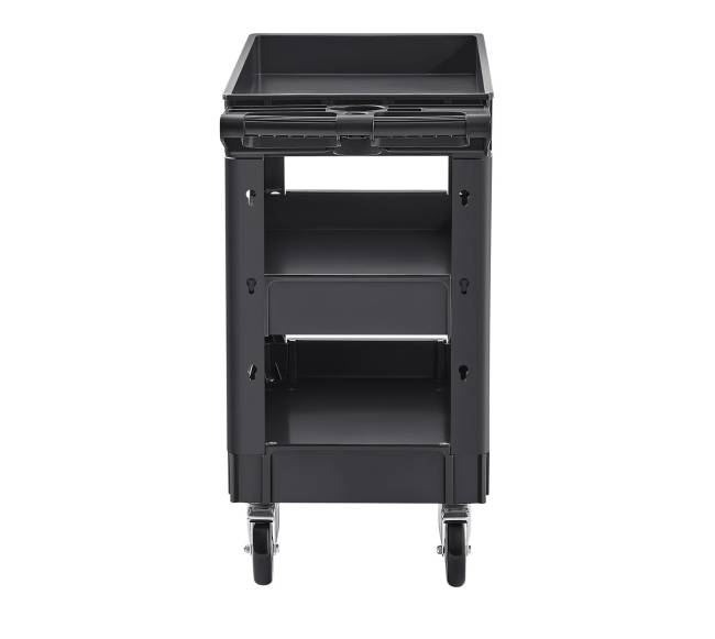 komunalinė vežimėlis su 3 lentynomis10